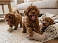 Orijinal toy poodle köpekler