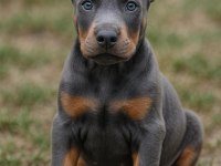 Blue dişi doberman estetikli yavrular