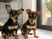 2 adet dişi bebek pinscher