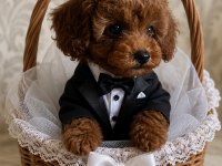 Minyatür poodle 4 aylık aşılı